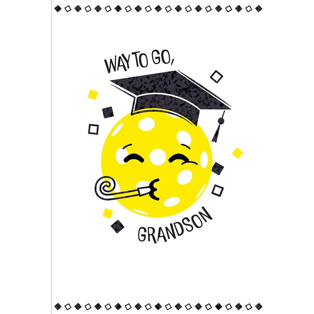 Emoji Grad Graduation Card Grandson